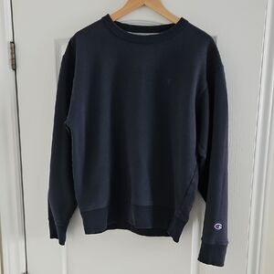 Champion Men's Navy Crewneck Sweater Medium